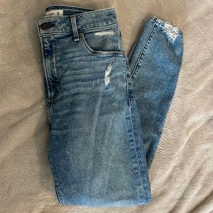 Abercrombie The Super Skinny Ankle High Rise Jeans